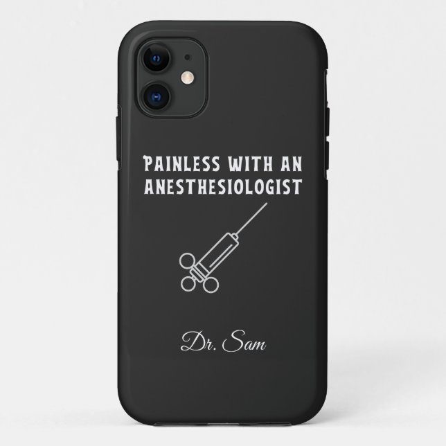 Painless with an Anaesthesiologist, Anaesthesiolog Case-Mate iPhone Case (Back)