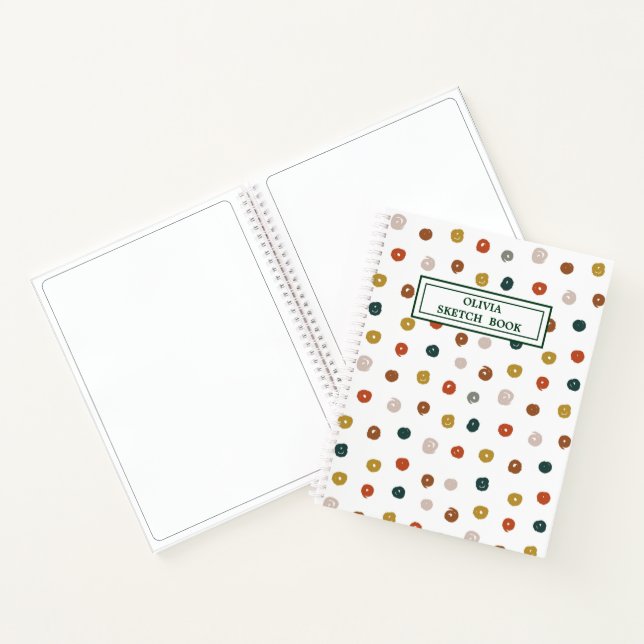 Paint Abstract Pattern Notebook (Inside)