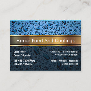 Paint And Coatings Business Card