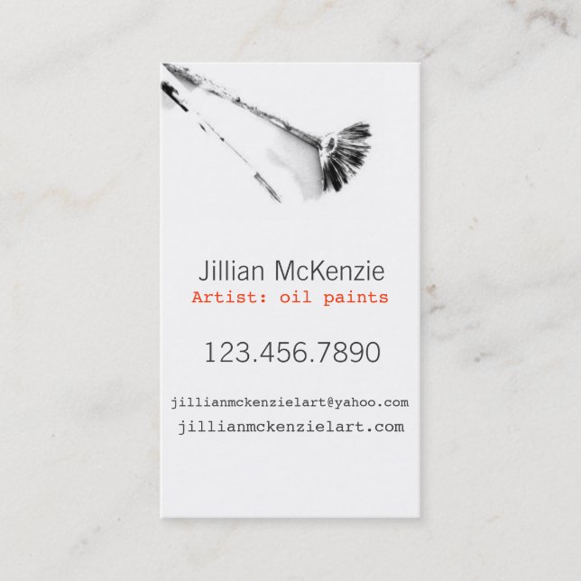 Paint Art Business Card (Front)