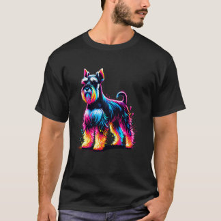 Paint Art Miniature Schnauzer T-Shirt