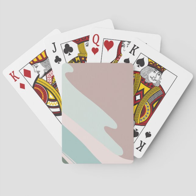 Paint Art Pattern Design Shade watercolor Playing Cards (Back)