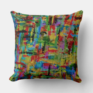 Paint at the Knifes Edge Cushion
