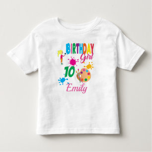Paint Birthday Art  Create Party Theme Custom  Toddler T-Shirt