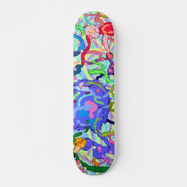 Paint Blobs Skateboard (Front)
