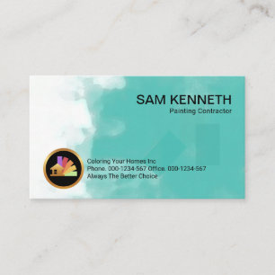 Paint Blotches Splatter Painting Business Card