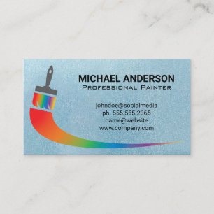 Paint Brush Logo Business Card