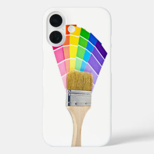 paint brush on paint colours iPhone 16 case