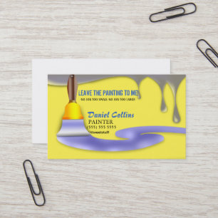 Paint Brush Painter Painting Business Card