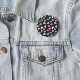 Paint Brush Strokes, Colourful Brush Strokes 6 Cm Round Badge