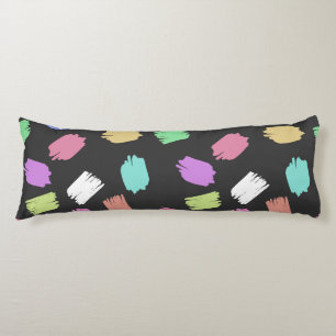 Paint Brush Strokes, Colourful Brush Strokes Body Cushion