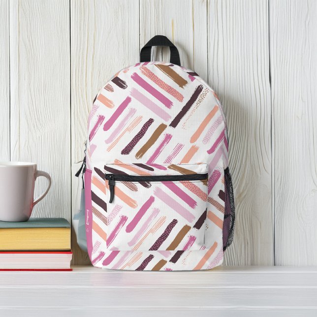 Paint Brush Strokes Personalised Printed Backpack (Creator Uploaded)