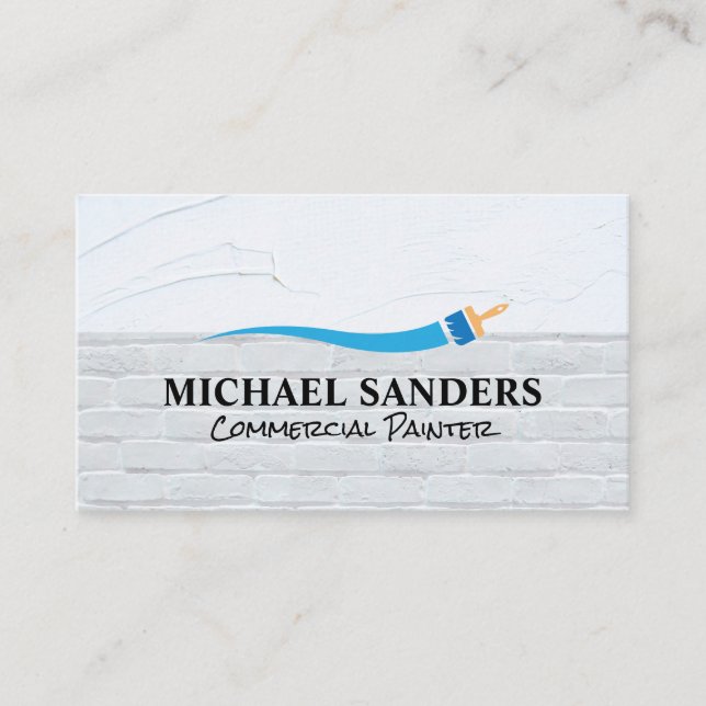 Paint Brush | Wall Textures Business Card (Front)