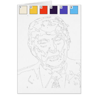 Paint by Numbers Card: Donald Trump 2