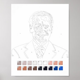 Paint by Numbers: Joe Biden Poster