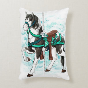 Paint Carousel Horse Pillow