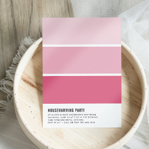 Paint Chip Housewarming Party Invitation