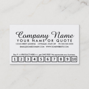 paint chip loyalty program card