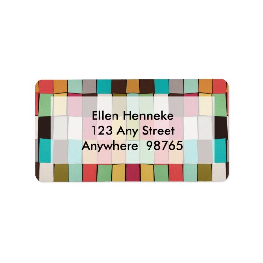 Paint Chips Sorbet Address Label