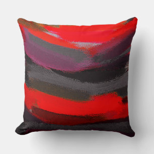 Paint Colour Splatter Brush Stroke Cushion