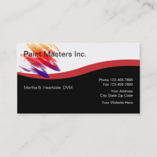 Paint Contractor Business Cards
