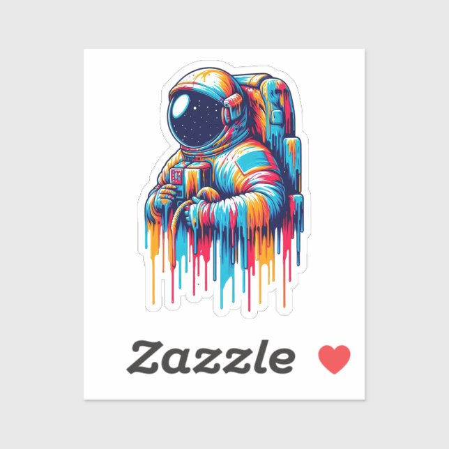 Paint Drip Astronaut (Sheet)