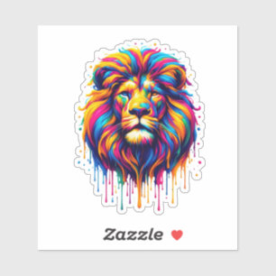 Paint Drip Lion