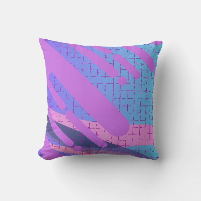 Paint Drip Vivid Abstract  Cushion (Front)