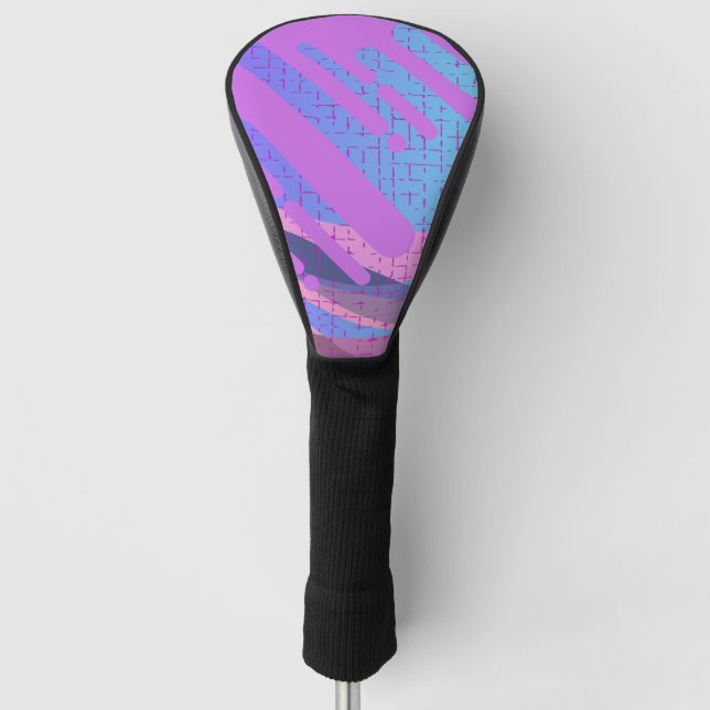 Paint Drip Vivid Abstract  Golf Head Cover (Front)