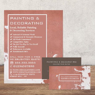 Paint Faded Wall, Painter & Decorator Advertising Flyer