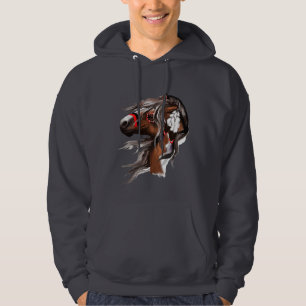 Paint Horse and Feathers Shirt