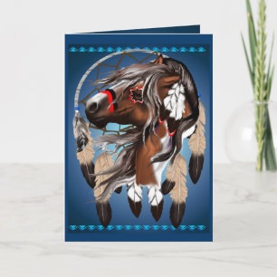 Paint Horse Dreamcatcher Card