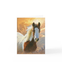 Paint Horse Gold Thank You Cards