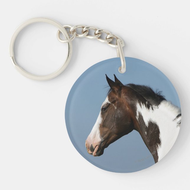 Paint Horse Headshot 1 Key Ring (Front)