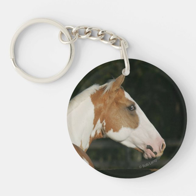 Paint Horse Headshot 2 Key Ring (Front)