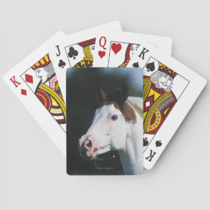 Paint Horse Headshot 3 Playing Cards