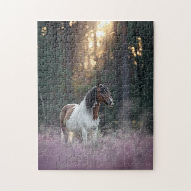 Paint Horse in a Field  Jigsaw Puzzle (Vertical)