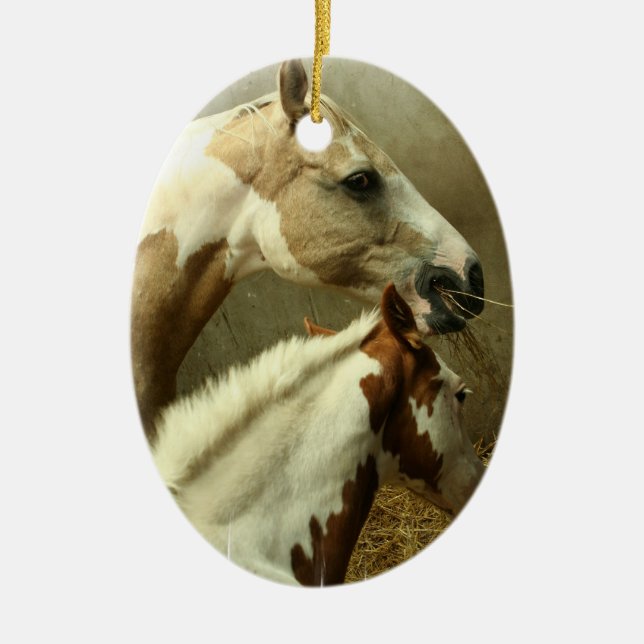 Paint Horse Pair  Ornament (Front)
