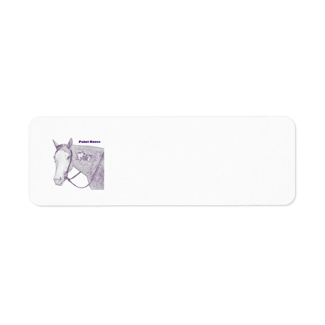Paint Horse Return Address Labels (Front)