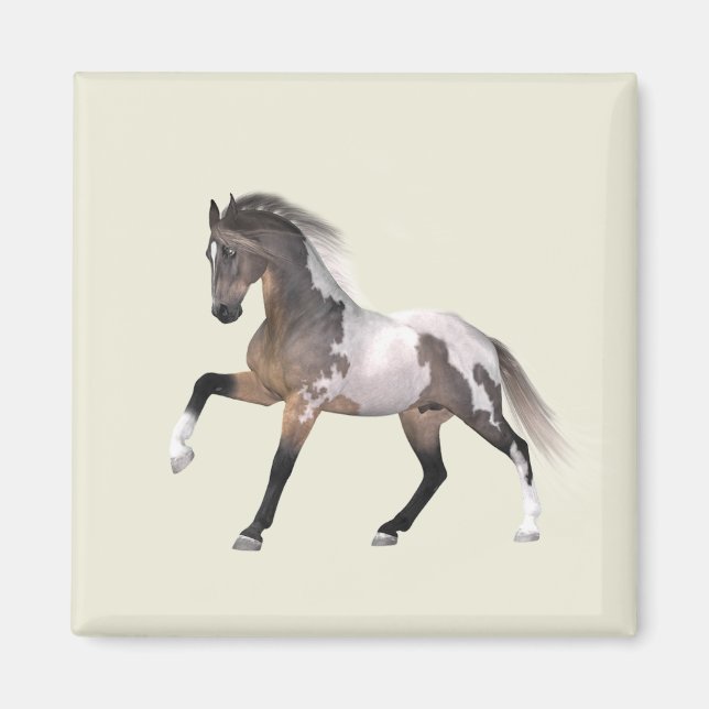 Paint Horse Running Magnet (Front)