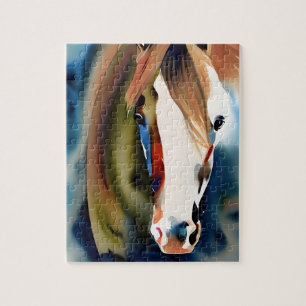 Paint Horse Watercolor Jigsaw Puzzle