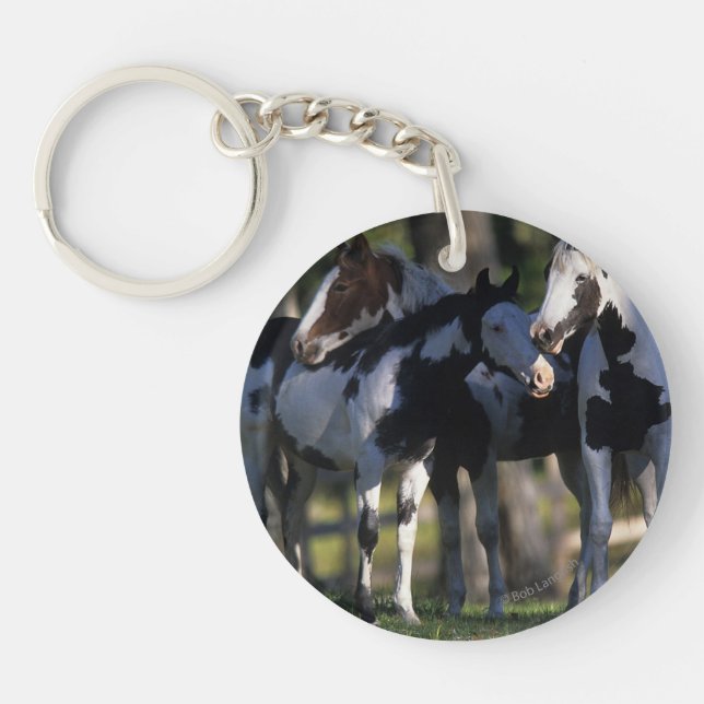 Paint Horses Key Ring (Front)