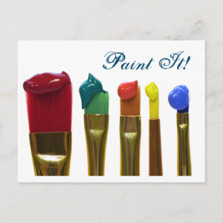 Paint it postcard