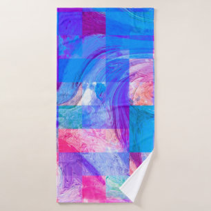 Paint like graphic illustration. The nice Colour g Bath Towel