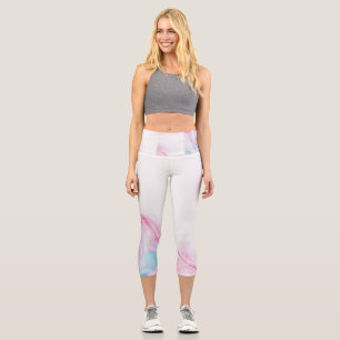 Paint marble High Waisted Capris