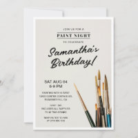 Paint Night Birthday Party