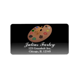 Paint Palette Address Label | Customise
