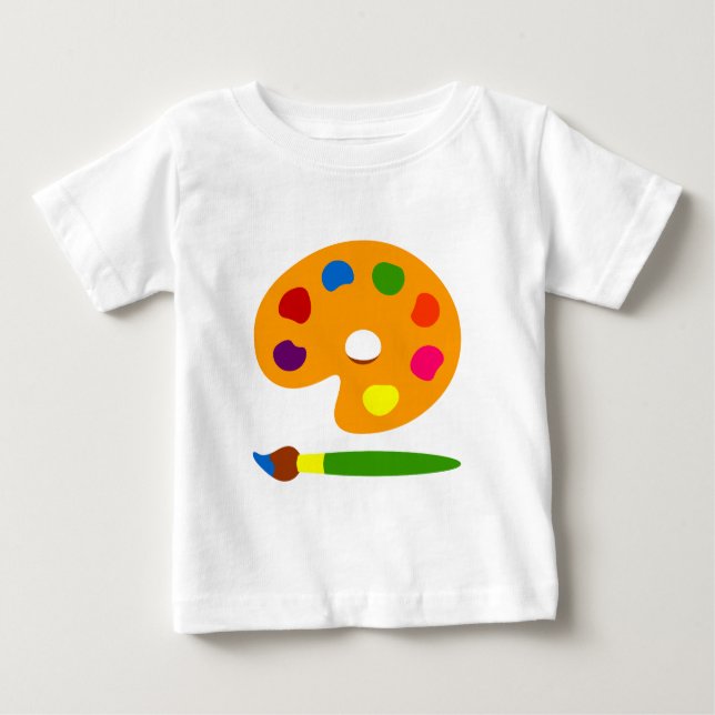 Paint Palette Art Baby T-Shirt (Front)