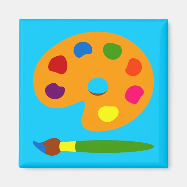Paint Palette Art Magnet (Front)