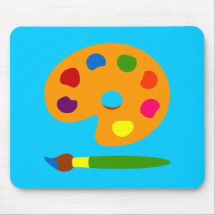 Paint Palette Art Mouse Pad